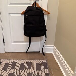Black Nylon Backpack